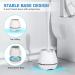 2 Pack Toilet Bowl Brush Set with Ventilated Holder - Durable Bristles, Long Ergonomic Handle - Bathroom Cleaning Scrubber Kit (White) - Buy Online on GoSupps.com