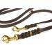 Buy 3-Way Adjustable COPCOPET Fat Leather Dog Leash - Handmade in Germany | Soft Leather Brass Fittings 2.80m x 15mm Brown | International Shipping - Buy Online on GoSupps.com