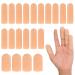 20 PCS Gel Finger Cots Silicone Finger Protectors Finger Sleeves for Dry Skin Rubber Finger Covers for Finger Cracking Wound Hand Eczema Finger Arthritis and More (2 Size Nude)