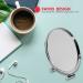 Home Basics Heavy Duty Chrome Plated Steel Round Bathroom Mirror - Silver - Buy Online on GoSupps.com
