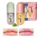 Rosarden Lip Plumper Set  Lip Plumping Oil  Plumping Lip Gloss  Lip Filler  Make Lips Bigger and Fuller  Lip Enhancer  Moisturizing and Reduce Lip Wrinkles 2PCS Day and Night Lip Plumper  5.5ML*2