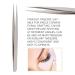 Eyelash Extension Tweezers | Professional Stainless Steel Grafting Tweezers for Beauty Salons | Straight Design - Buy Online on GoSupps.com
