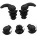 Buy Moldable Silicone Earplugs for Sleep & Study - Reusable Sound Insulation | Black - 1 Pair - Buy Online on GoSupps.com