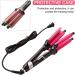 3 Barrel Hair Crimper Iron 0.78 Inch Ceramic Beach Hair Waver - LCD Display, Fast Heating Crimping Iron for Deep Waves - Valentines Gifts for Women - Buy Online on GoSupps.com