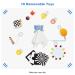 SYNPOS Baby Gym Play Mat with 10 Toys for Sensory Development - Blue Elephant Theme - Buy Online on GoSupps.com