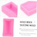 OUNONA 2pcs Gold Brick Mold Fondant Crystal Epoxy Dolls House Food Bar Bullion Mold Chocolate Mold Cereal Molds Candy Mould Keyring Display Stand Fudge Festive Silica Gel Chocolate Stick - Buy Online on GoSupps.com