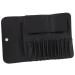 Kosmetex Empty Cosmetic Brush Bag for 11 Brushes - Black Imitation Leather Case with Zip Compartment - Buy Online on GoSupps.com