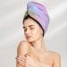 Colorful Wavy Abstract Microfiber Hair Towel - Soft Super Absorbent Wrap for Long Curly & Thick Hair - Buy Online on GoSupps.com