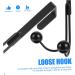SOESFOUFU Over Door Towel Rack 2pcs Double Hook Wall Mounted Clothes Rack Over Door Storage Rack Hanger Hook hat Rack Wardrobe 14x9cm Black - Buy Online on GoSupps.com
