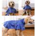 Ocsoso Dog Coat - Waterproof Rain Jacket with Hood for Medium Dogs | Adjustable Raincoat for Puppies & Cats (Blue Size L) - Buy Online on GoSupps.com