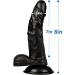 MV02-8 Inches Realistic Classic Hands-Free Suction Cup Penile with Suction Cup Suitable in Indoor for Women (Black) - Buy Online on GoSupps.com