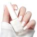 TBeautfave White Nail Polish Quick Dry Peel off Nail Polish Long Lasting Nail Polish Natural Nail Polish Water Based No Need Cure Nail Gel Polish Nail Varnish Nail Art 03CrystalWhite