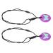Sensory Chew Necklace for Toddlers - Safe Silicone Easy to Clean 2 Pack (Purple) - International Shipping Available - Buy Online on GoSupps.com