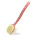 Shower Body Brush Long Handle  Bath Back Scrubber with Comfy Bristles and Loofah for Skin Exfoliating  Wet Brushing for Women and Men(Pink)