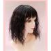 Shop Women's Curly Wavy Synthetic Hairpieces with Bangs for Thinning Hair - 14 Thin Black - Buy Online on GoSupps.com