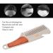 Stainless Steel Hair & Beard Comb - Multipurpose Sandalwood Pocket Moustache Comb for Grooming - Buy Online on GoSupps.com