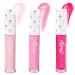 Petite 'N Pretty Snow-Glowed Travel-Size 10K Shine Lip Gloss Trio for Kids  Children  Tweens and Teens- High Shine and Lightweight- Non Toxic and Made in the USA Snow-Glowed Trio