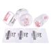 BEAUTYBIGBANG French Tip Nail Stamp 3 Different Clear Silicone Jelly Stampers With 3 Scrapers Set Clear Nail Art Stamping Stamper for Manicure Tools