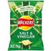 Walkers Salt and Vinegar Crisps Chips 32.5g x 32 Pieces - Buy Online on GoSupps.com