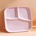 Fruit Tray 3-Compartment Plate Food Dish Diet Food Control for Restaurant Kitchen Kitchenware (Color : Pink) - Buy Online on GoSupps.com
