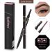 SEILANC Waterproof Eyebrow Pencil 2-Pack - Dark Brown, Smudge-proof & Long-lasting Brow Makeup with Brush - Buy Online on GoSupps.com