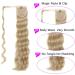 Long Wavy Ponytail Hair Extension Curly Wrap Around Pony Tail Extensions Clip in Synthetic Hairpieces One Piece Body Wave Wig with Magic Paste for Women Girls Black Brown Blonde 24" - Buy Online on GoSupps.com