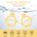 Vicloon Baby Teething Ring - 2PC Silicone BPA-Free Soft Lion Bite Toys for 3+ Months - Dental Aid & Massager - Yellow - Buy Online on GoSupps.com
