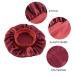 Quesuc Elegant Sleep Hat for Women - 2 Piece Silk Satin Cap with Wide Rubber Band | Sleep Hair Care Accessory (Red Wine) - Buy Online on GoSupps.com