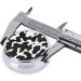 Buy Black Grey White Camo Round Pill Box - 3 Compartment Portable Travel Medicine Organizer - Buy Online on GoSupps.com
