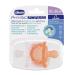 Chicco Physioforma Luxe Silicon Pacifier 16-36m - Gray-Orange 2 Pack | Soft Gentle Supports Healthy Mouth Development for Children - Buy Online on GoSupps.com