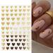 3D Heart Nail Art Stickers - Self-Adhesive Love Decals for Valentines Day Nail Decoration - Buy Online on GoSupps.com