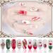 Christmas 3D Metallic Nail Art Glitter Rhinestones - Santa, Reindeer, Snowman Designs - 20 Pcs - Buy Online on GoSupps.com