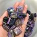Crystal 200g Natural Crystal Purple charoite Tumbled Stone JZIGTDEM
