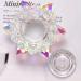 OLACD Portable Nail Art Crystal Cup - Glassware Lotus Shaped Nail Powder Dish with Cover - Buy Online on GoSupps.com
