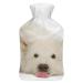 Cute Polar Bear Hot Water Bottle With Cover Plush Bed Bottle Hand Warmer For Adults And Children 26.5X15.3cm