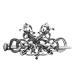 Women Hair Clip Hairpin Vintage Metal Hair Stick Hair Pin Dragon Hair Slide Clip Knot Viking Jewelry Hair Accessory
