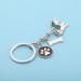 Ensianth Dog Keychain - Perfect Gifts for Dog Lovers | Puppy Paw Print Keyring for Dog Owners Moms & Dads | Blauer Husky Design - Buy Online on GoSupps.com