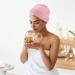Buy Geyoga Women's Turban Caps - 4 Pack Chemo Head Covers | Stretchy Beanies & Sleep Caps in Mint Green Khaki White & Light Pink - Ideal Cancer Headgear - Buy Online on GoSupps.com