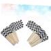 HOMSFOU 400 Pcs Mini Checkered Picks Mini Racing Flag Picks Racing Flags for Cakes Mini Checkered Topper Checkered Flag Picks Mini Cupcake Checkered Flag Toppers Toothpick Bamboo Dessert - Buy Online on GoSupps.com
