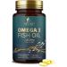 Triple Strength Omega 3 Fish Oil 2400 mg Softgels, Nature's Fish Oil Supplements, Brain & Heart Health Support - EPA & DHA, 1200 MG Fish Oil in Each Softgel, Omega-3 Supplement - 180 Fish Oil Softgels 180 Count (Pack of 1)