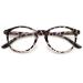 Koosufa fashion anti blue light reading glasses spring hinge women men men round reading aid visual tired glasses 1.0 1.25 1.75 2.25 2.75 3.5 4.0 1x Leopard 1.25 x