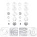 Lurrose 22pcs Empty Metal Pans Palette - Refillable Watercolor & Makeup Organizer - Buy Online on GoSupps.com