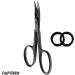 J2 Professional Nail Scissors Stainless Steel Manicure Scissors Sharp Curved Blade Cuticle Scissors Beauty Toenail Scissors for Women Men 4 inch Black - Buy Online on GoSupps.com