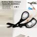 High-Quality Medical Scissors with Carabiners - Non-Stick 19 cm Bandage Scissors - 2 Pack Black/Orange - Buy Online on GoSupps.com