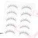10pairs Fake Eyelashes Eyelashes Natural Look False Lashes Fluffy Wispy Fake Eyelashes Strip Lashes Short Cat Eye Lashes for Beginner Eye Makeup(Black) - Buy Online on GoSupps.com