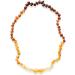Meraki Raw Unpolished Baltic Amber Necklace - Certified Genuine Rainbow Color Baroque Necklace (12.5 Inches) - Buy Online on GoSupps.com