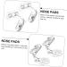Buy Gleavi Glasses Replacement Nose Pads | 5 Pairs Soft Silicone for Glasses & Sunglasses | Medical Protection & Comfort - White Clear Pads - Buy Online on GoSupps.com