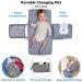 Large Dikaslon Diaper Bag Backpack - Multifunctional Baby Bag with Pacifier Holder & Stroller Straps for Parents (Gray) - Buy Online on GoSupps.com