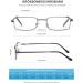 OKH 4-Pack Gun-Color Reading Glasses for Men - Metal Frame Blue Light Blocking & UV Filter - 1.5x Magnification - Buy Online on GoSupps.com