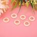 100PCS Natural Wooden Baby Teether Rings | Unfinished Wooden Circles for DIY Craft Accessories - 25MM - Buy Online on GoSupps.com